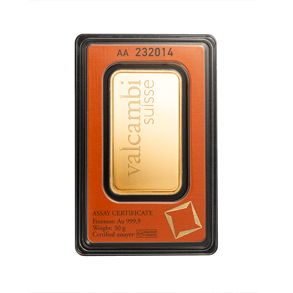 Златно кюлче 50 гр. Валкамби