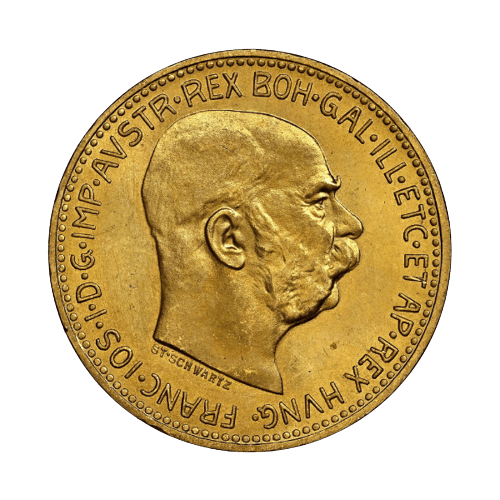6.78 гр. Златна Монета 20 Корони Франц-Йосиф I Австрия 1915