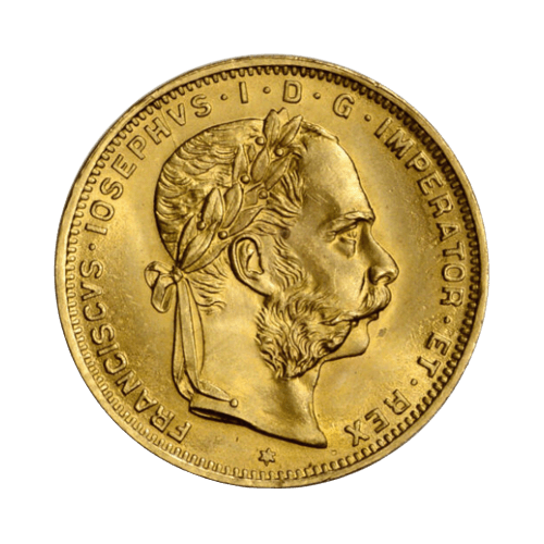 Златна Монета 8 Флорина/20 Франка Франц Йосиф I Австрия 1892