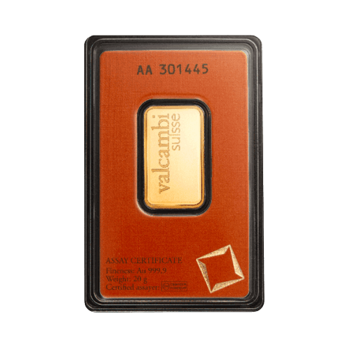 златно кюлче 20 гр. валкамби