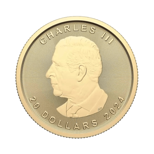 1/2 toz. Златна Монета Канадски Кленов Лист