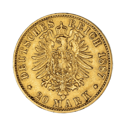 20 Златни Марки Хамбург 1893-1913