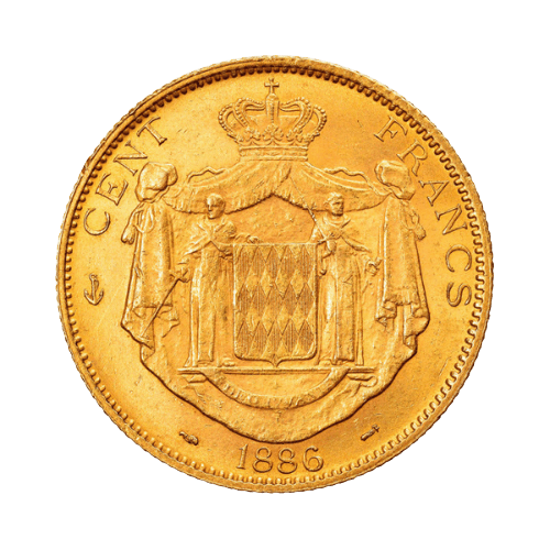 100 Златни Франка Монако Принц Чарлз III 1882-1884-1886