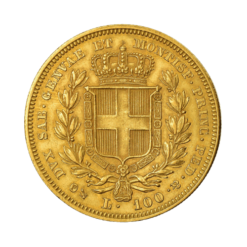 100 Златни Лири Карло Алберто Сардиния 1832-1842