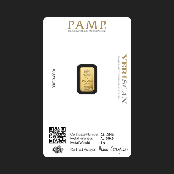 Златно Кюлче 1 гр. Pamp Fortuna Швейцария