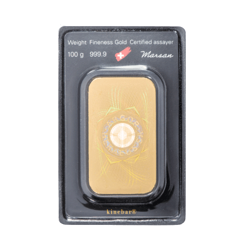 Златно кюлче 100 гр. Argor-Heraeus Холограмна Защита