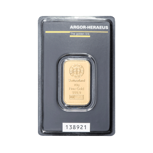 10 гр. Златно Кюлче Argor-Heraeus Холограмна Защита