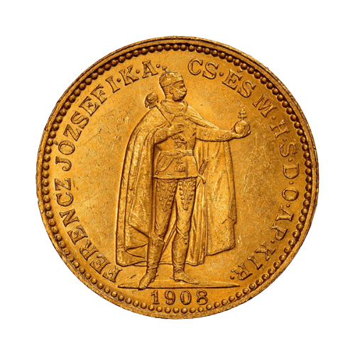 Златна Монета 20 Корони Франц-Йосиф I 1892-1915 6.78 гр.