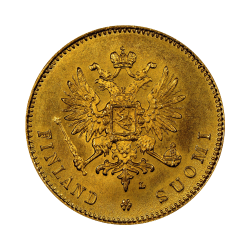 6.45 гр. Златна монета 20 Марккаа Александър II/ Николай II 1878-1913