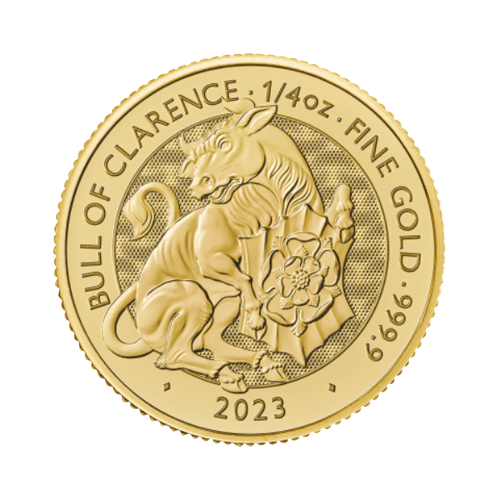 7.78 гр. Златна Монета Зверовете на Тюдорите Бикът от Кларънс 2023