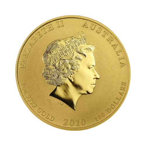 1 oz Златен лунар Тигър 2010