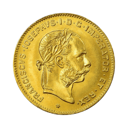 3.22 гр. Златна Монета 4 Флорина Франц Йосиф I Австрия 1892