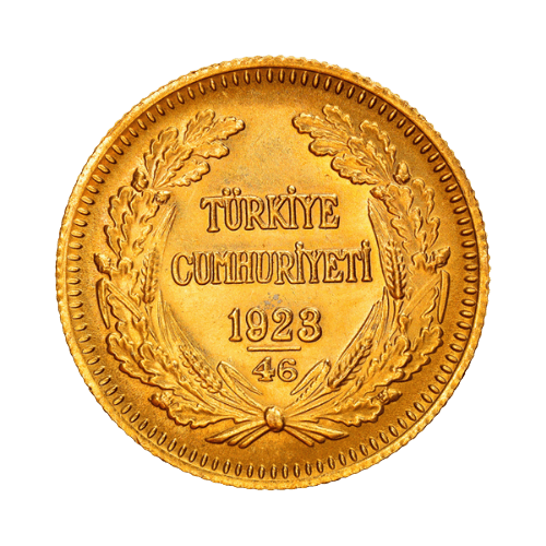 100 Златни Турски Куруша Ататюрк 1923