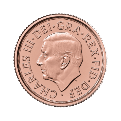 2 гр. Златна Монета 1/4 Мемориален Суверен Чарлз III 2022