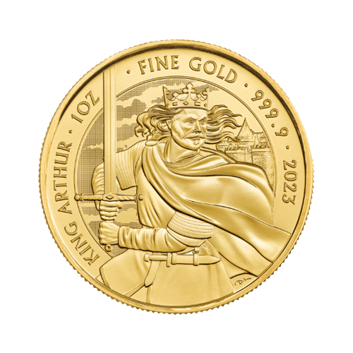 31.1 гр. Златна Монета Митове и Легенди Крал Артур 2023