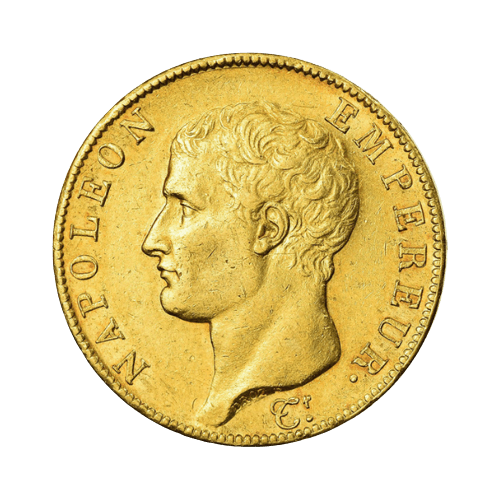 Златна Монета 40 Френски Франка 12.90 гр. Наполеон I AN 13 1804