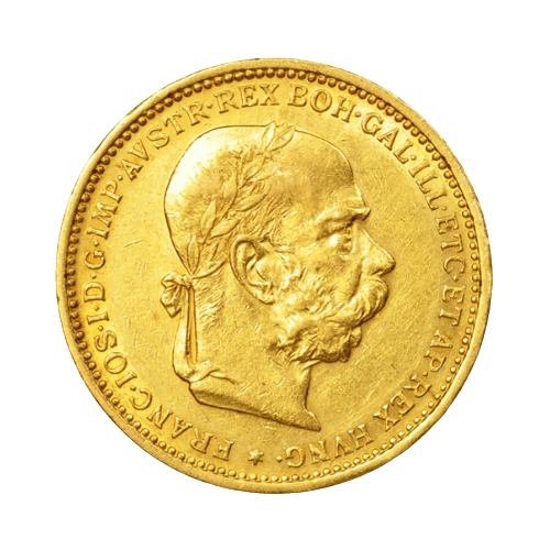 Златна Монета 20 Корони Франц-Йосиф I с венец Австрия 1892-1905 6.78 гр.