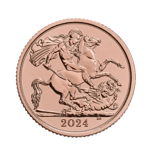 1/2 Златен Британски Суверен Чарлз III 2024-2025