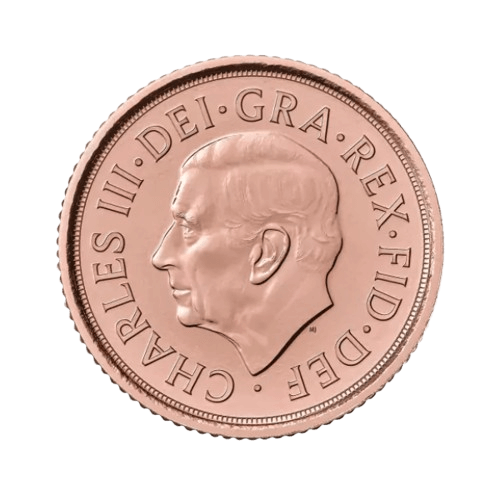 3.99 гр. Златна Монета 1/2 Британски Суверен Чарлз III 2024-2025