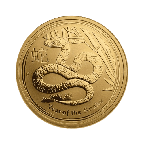 31.1 гр. Златна Монета Австралийски Лунар Змия 2013