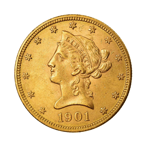 Златна Монета 10 Американски Долара Liberty Head 1866-1907 16.71 гр.