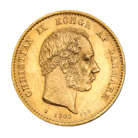8.96 гр. 20 Датски Крони Кристиян IX 1863- 1906