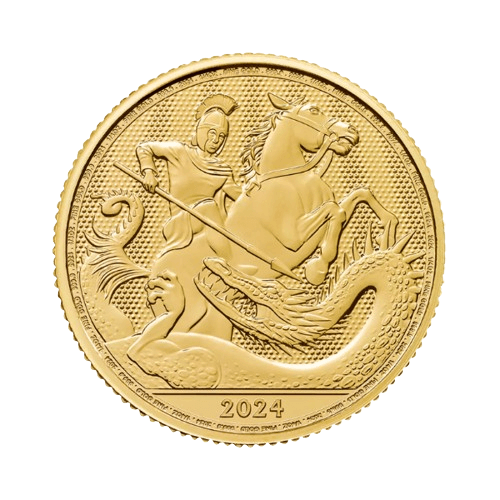 7.78 гр. Златна Монета Св. Георги и Змеят 2024