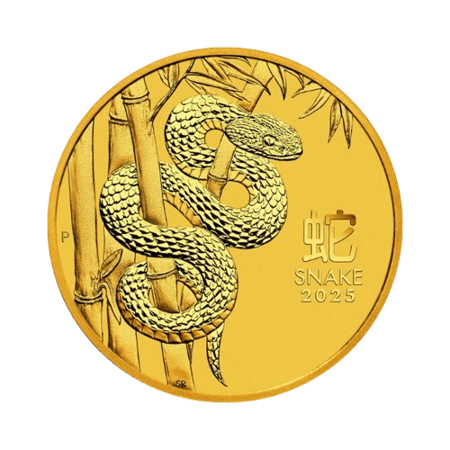 3.11 гр. Златна Монета Австралийски Лунар Змия 2025