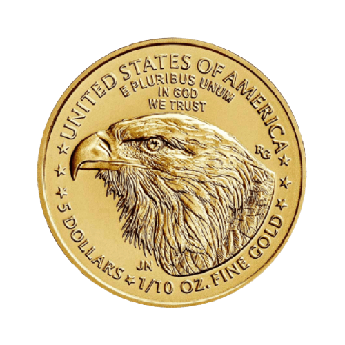 3.39 гр. Златна Монета Орел нов дизайн