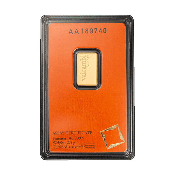 Златно Кюлче 2.5 гр.Valcambi Швейцария