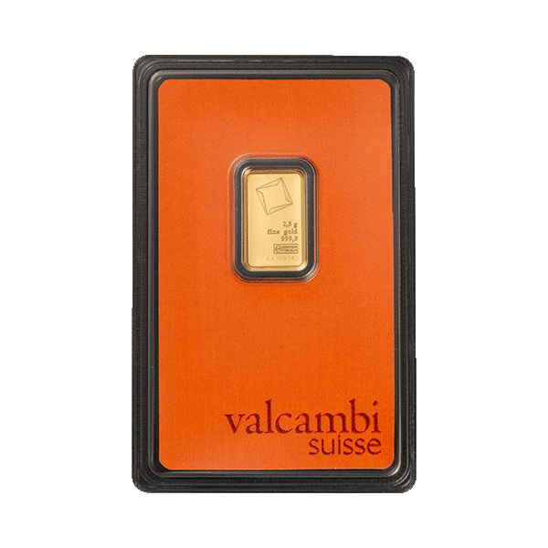 2.5 гр. Златно Кюлче Valcambi