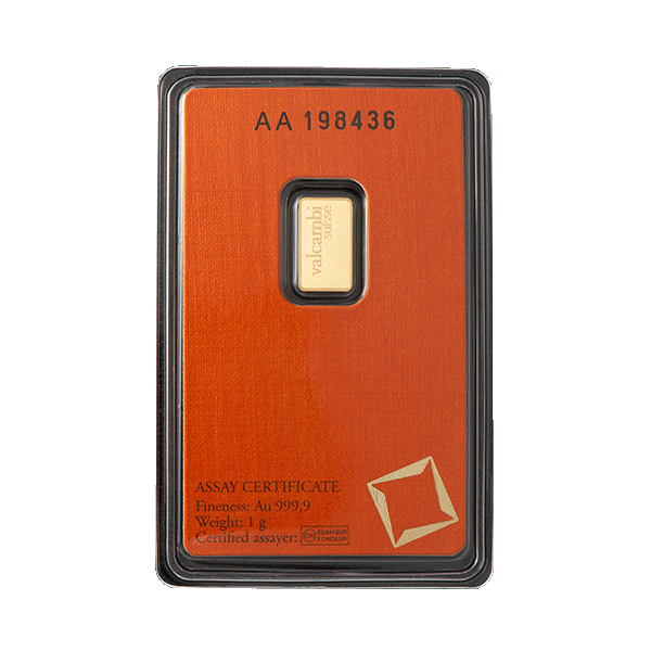 Златно Кюлче 1 гр. Valcambi Швейцария