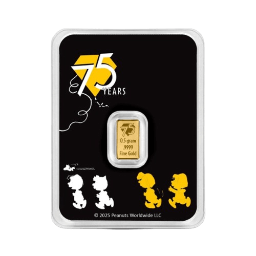 Златно кюлче 0,5 гр. Pamp Peanuts 75-годишнина