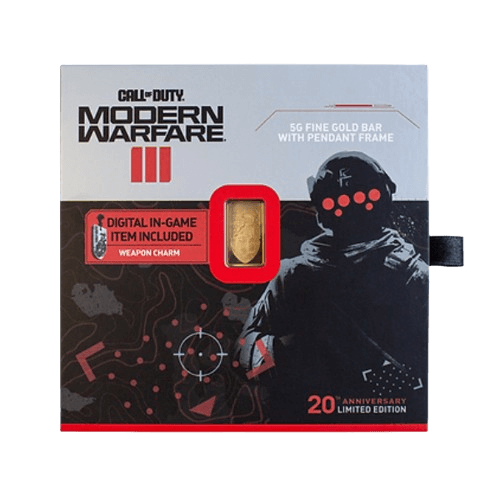 златно кюлче висулка 5 гр. pamp call of duty