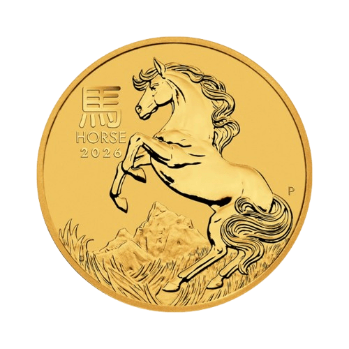 1/20 унция златна монета лунар кон 2026