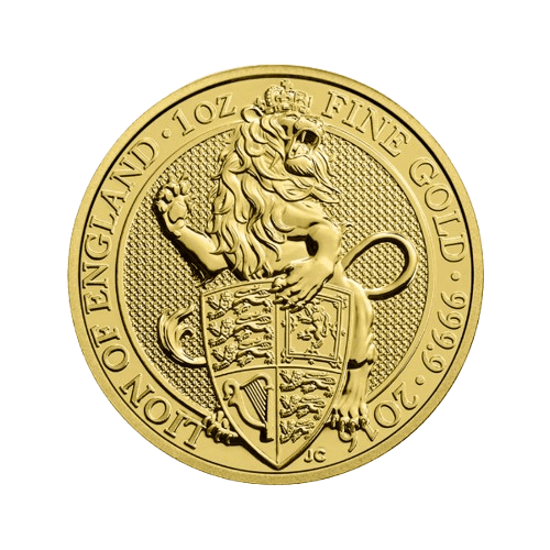 1 унция лъвът на англия 2016 златна монета
