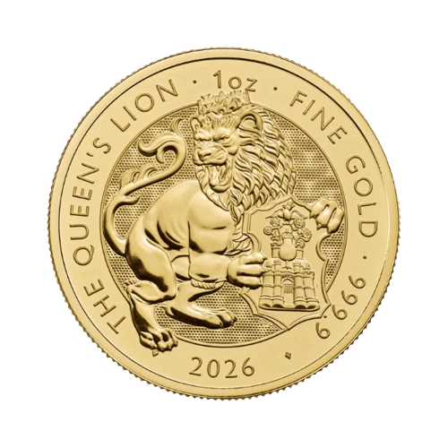 1 унция златна монета златният лъв зверове на тюдорите 2026