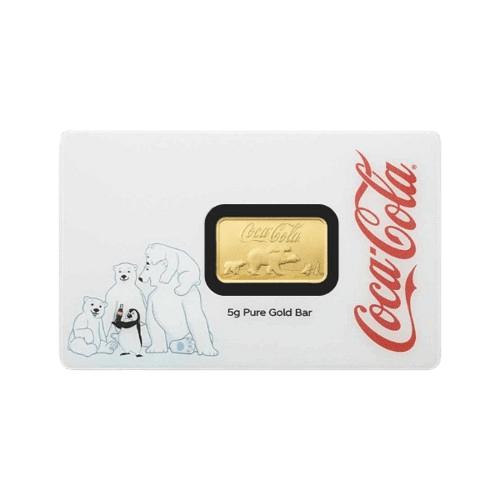 5 грама златно кюлче Кока-кола Коледни мечки