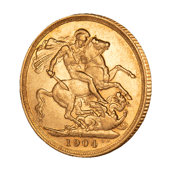 7.99 гр. Златен Британски Суверен Едуард VII 1902-1910