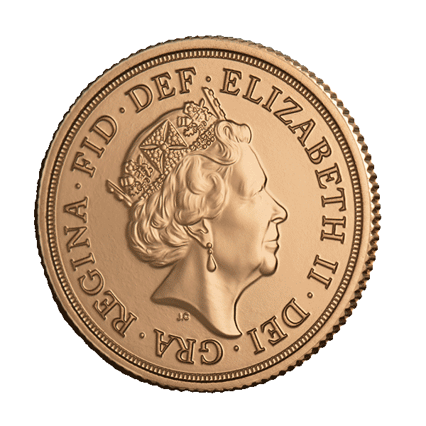 Златна Монета 7.99 гр. Британски Суверен Елизабет 2016-2021