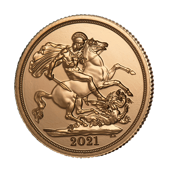 7.99 гр. Златна Монета Суверен Елизабет 2016-2021