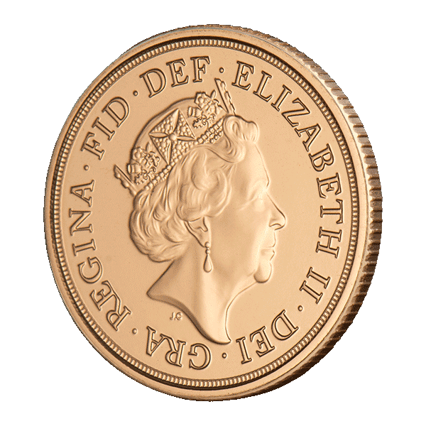 7.99 гр. Златна Монета Юбилеен Суверен Елизабет II 2022