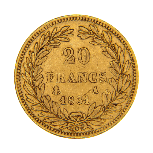 20 Златни Френски Франка Луи Филип I 1830-1831