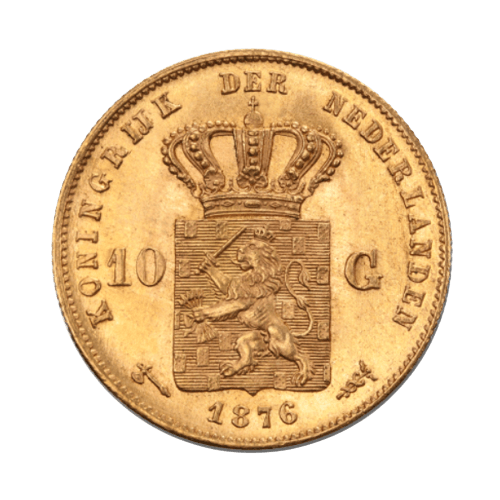 10 Холандски Гулдена Вилхелм 1875-1889