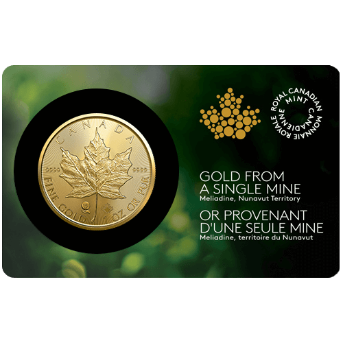 31.1 гр. Златна Монета Канадски Кленов Лист от Една Мина 2022