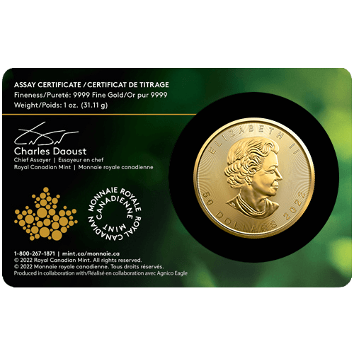 1 toz. Канадски Кленов Лист от Една Мина 2022