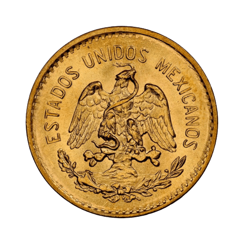 5 Златни Мексикански Песо Идалго 1905-1955