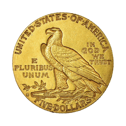 5 Златни Американски Долара Indian Head 1908-1916, 1929