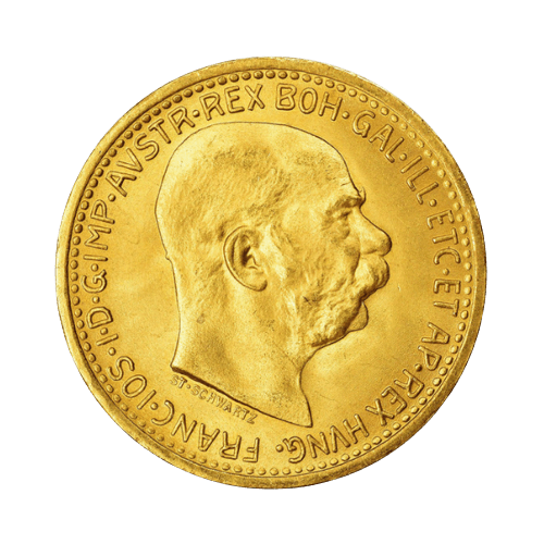 3.39 гр. Златна Монета 10 Корони Франц-Йосиф I 1912