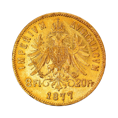 8 Златни Флорина/20 Франка Франц Йосиф I Австрия 1870-1891